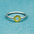 Ring (6,5 mm) - Hammerschlag "Kugel", Donut