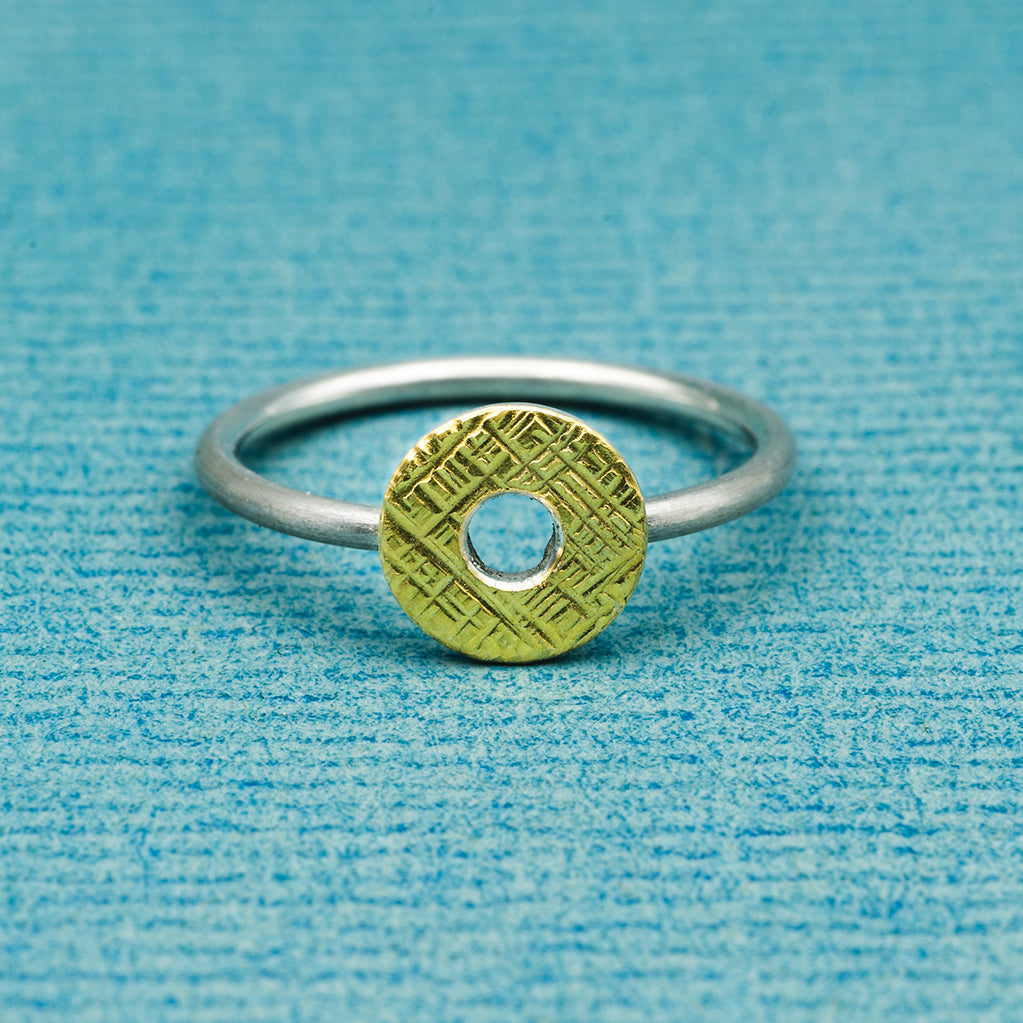Ring (8,5 mm) - Hammerschlag "Finne", Donut