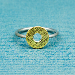 Ring (10 mm) - Hammerschlag "Finne", Donut
