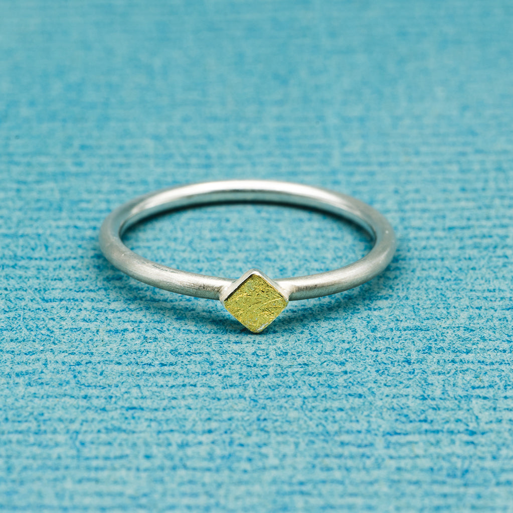 Ring (3,5 mm) - eismatt, quadratisch