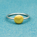 Ring (8 mm) - papiermatt , rund, konvex