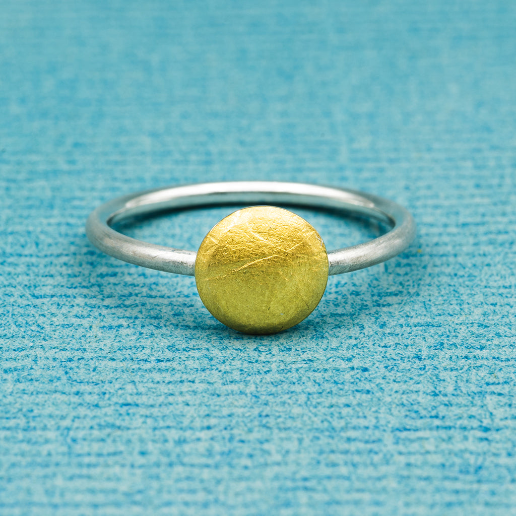 Ring (8 mm) - papiermatt , rund, konvex