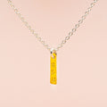 Kette (13 mm x 3 mm) - glattmatt, Buchstaben  recheckig