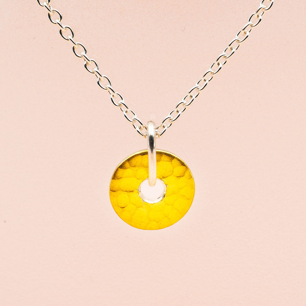 Kette (10 mm) - Hammerschlag "Kugel", Donut
