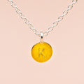 Kette (7,5 mm) - glattmatt, Buchstabe, rund