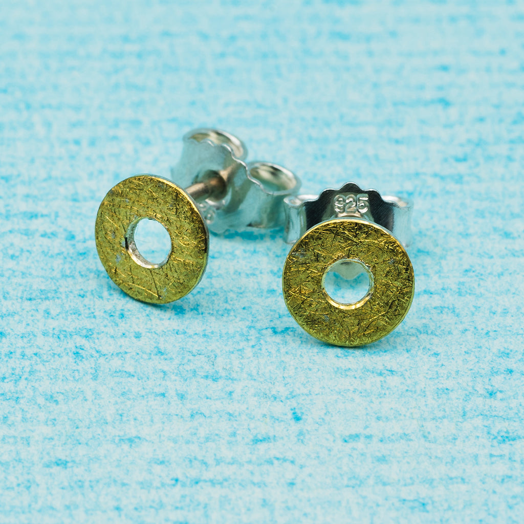 Ohrstecker (6,5 mm) - eismatt, Donut