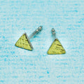 Ohrstecker (4,5 mm) - Hammerschlag "Finne", dreieckig