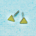 Ohrstecker (4,5 mm) - papiermatt, dreieckig