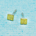 Ohrstecker (4 mm) - "Schnörkel", quadratisch