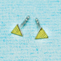 Ohrstecker (5,5 mm) - Hammerschlag "Finne", dreieckig